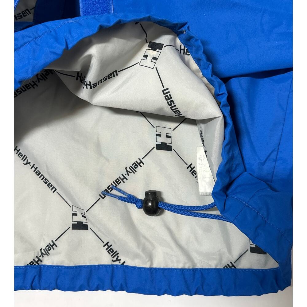 Helly Hansen Vintage Anorak Windbreaker Tech Jacket Blue Size L Lightweight - Picture 11 of 12